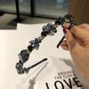 Jóias coreanas Dongdaemun Cristal Strass Faixa de cabeça Francesa Elegante Faixa de cabeça Banquete Selos de cabelo Acessórios para cabelo Chapéus Pressão Cabelo