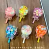 Adorno pequeño de pez marino acrílico, llavero de pez de océano, colgante creativo de botella de arena líquida de pez payaso, decoración de bolsa al por mayor