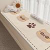 Cartoon Imitação Cashmere Bay Window Mat Four Seasons Universal Sala de Estar Quarto Easy-care Floor Mat Cat Sense Window Sill Balcony Mat