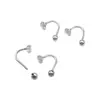 Pendientes de Plata de Ley S925 con Cierre de Rosca para Mujer, Redondos Planos de Cuatro Garras, Tachuelas Sencillas y de Moda al por Mayor