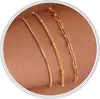 Pulsera de Cadena de Metal con Cadena de Caja Ajustable Chapada en Cobre 14K Transfronteriza Europea y Americana para Mujer Pulsera de Cadena de Clip de Papel Multicapa Versátil