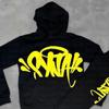 Suéter con capucha estilo hip hop retro de calle americana con estampado de letras personalizadas para hombres y mujeres, comercio exterior transfronterizo