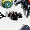 Pinza para el Cabello de Halloween Pinza Acrílica Mini Pinza Linda Gato Araña Fantasma Murciélago Calabaza Pinza Pequeña Transfronteriza