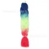 Fibra química de tres colores, cuatro colores, cinco colores, degradado, seda de alta temperatura, trenza grande, trenza jumbo, trenza burbuja, material para trenzas de cabello