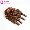 Xuchang Perucas Mianmar Trama de Cabelo Humano Liso Marrom Cabelo Remy Fechamento Cacheado Birmanês