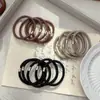 Simple Goma para el Cabello Estilo Coreano para Mujer, Alta Elasticidad, Cuerda Básica Duradera para el Cabello, Línea de Malla Gruesa, Cuerda de Cáñamo, Sujetador para Cola de Caballo, Banda para el Cabello Transfronteriza