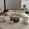 Juego de sofá y mesa de centro para lobby de hotel para oficina de ventas, área de negociación y descanso, recepción, salón de belleza, club, forma de arco en esquina