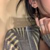 Nuevos Pendientes de Abanico de Madera Retro Estilo Chinoiserie para Mujer, Pendientes de Madera Tallada Zen Estilo Nacional Diseño de Nicho Pendientes Personalizados