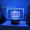 Luz de noite 3D série basquete Amazon transfronteiriça multiplataforma luz de presente USB controle remoto por toque seleção de 16 cores