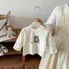 Conjunto de Moletom de Manga Longa Duas Peças para Meninos Nova Coleção Primavera e Outono 2026, Roupa Casual Duas Peças com Gola de Camisa Xadrez Estilo Coreano