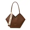 Bolso de Mano Tejido de Nicho 2026 Primavera Nuevo Color Vintage Bloques de Color Bolso de Hombro Gran Capacidad Texturizado para Viajes Diarios Bolso de Axila