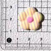 Accesorios de resina con estampado de cuadros y flores de dibujos animados para decoración DIY hecha a mano con pegamento de crema para zapatos, fundas de teléfono y pasadores