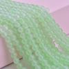 100 cuentas de vidrio de 8 mm con imitación de jade en degradado de dos colores, material para hacer pulseras de cuentas, collares y joyas.