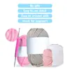 Compra Directa Transfronteriza de Dos Kits de Muñecas de Ganchillo, Colgante Llavero de Muñeca Hecha a Mano DIY de Pigmento Rubor