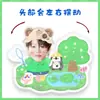 Liu Yuxin Desenho Animado Versão Q Cabeça Elétrica Oscilante Suporte de Enfeite de Mesa Suporte em Pé Balançante Cartão Musical Plástico Selado Suporte Presente Periféricos