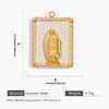 Acessórios de Joias em Aço Inoxidável, Pingentes de Pérolas Sintéticas, Pingentes com Gotejamento de Óleo, Colares de Moda Personalizados DIY, Brincos, Acessórios de Joias