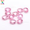 Fábrica Vende Piedras Sueltas Cortadas con Doble Cara de Tortuga Zircón Rosa Forma de Huevo 3*5-8*10mm Cz Terminado