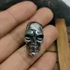 Personalidad punk rock europea y americana transfronteriza dominante colgante de calavera anillo moderno de acero de titanio para hombre accesorios de Halloween