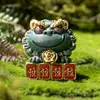 Arena Verde de Fábrica Hogar Ornamentos Pequeños Creativos Chinos León de Feng Shui Decoraciones de Escritorio Cuadrado Grande Fortuna Ceremonia del Té