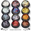 12 cores conjunto 3mm laser coração amor nail art lantejoulas ultra-fino gradiente glitter nail art jóias atacado