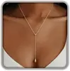 Amazon Collar con colgante de 14 borlas triangulares para mujer, una cadena ligera y elegante, un nuevo diseño de cadena larga, perfecto como accesorio de cadena para la clavícula