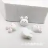 Mini Trompete Desenho Animado Coelho Fofo Comida Torrada diy Cola de Creme Capa de Celular Grampo de Cabelo Lope Material de Resina