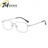 Nuevo Armazón de Lentes para Hombre Semi-Rimless Metálico No Magnético con Varillas Elásticas para Lentes de Miopía 1156