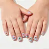 Manicura Infantil Juego Completo Set Rosa Cebolla Destello Dibujo Animado Impermeable Larga Duración Fiesta de Cumpleaños Eliminación Segura y Fácil de Aplicar Lote