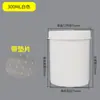 Botella de Plástico de 1L Tanque de Tinta Blanca de 500g Botella Blanca de Boca Ancha de 1L Tapa de Rosca Barril de Embalaje Opaco a la Luz de 1000g