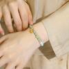 Nuevo Pulsera de Jade Natural Hetian Estilo Chino Plata de Ley S925 Perla de Agua Dulce Pulsera Doble Felicidad Joyería de Mano de Loto Regalo