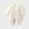 Mameluco de Bebé Tipo Algodón Puro 40g Algodón Acolchado Primavera, Otoño e Invierno Pelele para Bebé 0-1 Año Nuevo Nacido Traje de Gateo Pijama