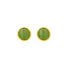 Pendientes de Plata S925 con Jaspe Natural Hetian, Sencillos y de Moda para Ropa de Trabajo, Versátiles y Elegantes, Exquisitas Bolas Redondas, Pendientes de Lujo Accesibles