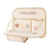 Bolsa de almacenamiento para asiento de coche, soporte multifunción para asiento de coche para niños, portavasos plegable, mesa pequeña