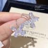 Aretes de Moda con Perlas y Aguja de Plata S925 Nicho Exquisito Nuevo Popular Elegantes Aretes Lujo Accesible Aretes de Alta Gama para Mujer