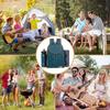 Set de Bolso Refrigerado para Picnic Amazon con Vajilla, Mochila de Picnic Portátil Térmica y de Aislamiento Frío para Exteriores, Bolsa Estilo Camping para Cuatro Personas