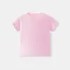 Camisetas Infantis Personalizadas de Manga Curta, Cor Sólida, Estilo Simples, Tendências de Primavera e Verão, Impressão de Logo Personalizado, Uniformes de Classe para Passeios de Primavera
