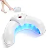 Lámpara de Manicura Popular Transfronteriza de Secado Rápido con Forma de Media Luna Anti-Oscurecimiento de Manos Fuente de Luz Dual Fototerapia Sensor de Uñas Lámpara Telescópica en Forma de U