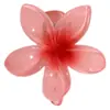 Estilo Verano Amazon Degradado Color Caramelo Flor de Huevo Pasador Lindo Dulce Lado Rizado Pasador Accesorios para el Cabello de Niña