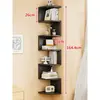 Estantes de pared para dormitorio, paneles de almacenamiento de esquina, estanterías de pared, gabinetes de almacenamiento triangulares para esquinas del hogar