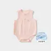 Macacão de Bebê Verão Roupas para Recém-Nascidos Unissex Macacão Curto Sem Mangas para Criança Pequena Macacão Fino Roupa de Verão para Bebê