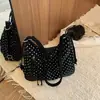 Bolso de Mujer, Bolso Cruzado de Hombro Único, Bolso de Nube con Lunares Azul Claro, Nueva Moda 2026 Versátil Mochila para Viajes y Vacaciones