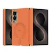 Adecuado para Samsung Galaxy Z Fold 8, funda de teléfono de carga inalámbrica magnética, funda de cuero con protección de bisagra magnética para Fold 7