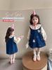 Vestido de Mezclilla para Niña Primavera y Otoño 2025 Nuevo Estilo Conjunto de Primavera para Niños Elegante Estilo Coreano Vestido de Princesa para Bebé Niña