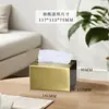 Caixa de Lenços de Aço Inoxidável Rose Gold À Prova d'Água e de Ferrugem Atacado Personalizado Caixa de Armazenamento para Decoração de Mesa