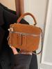 Bolso de Mujer 2024 Nueva Moda Moderna Textious Nicho Bolso Cruzado Ins Esmerilado Portátil Romboidal Cadena Bolso Balde