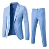 Novo Terno de Dois Peças Transfronteiriço para Comércio Exterior, Terno Pequeno Profissional para Negócios, Estilo Coreano Slim Fit, Traje para Padrinhos e Noivo