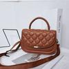 Bolso de mano de PU con diseño de diamantes para mujer, bolso de mano para cena, bandolera de hombro, novedad de 2024