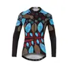 Ropa de Ciclismo de Otoño Xingheng Hoja para Mujer Nueva Ropa de Ciclismo Transpirable y Pantalones Ropa de Ciclismo Estampada Top Largo