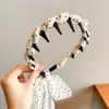 Bufanda trenzada para el pelo de niños con cinta para el pelo y diadema, diadema integrada de perlas para niñas, nuevo estilo 2026, accesorio para el pelo