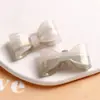 Acetato Brillante Iridiscente Transparente de Hielo Lazo Bicolor Accesorio para el Cabello DIY Pasador Parche Decoración Pasador para el Cabello de Mujer